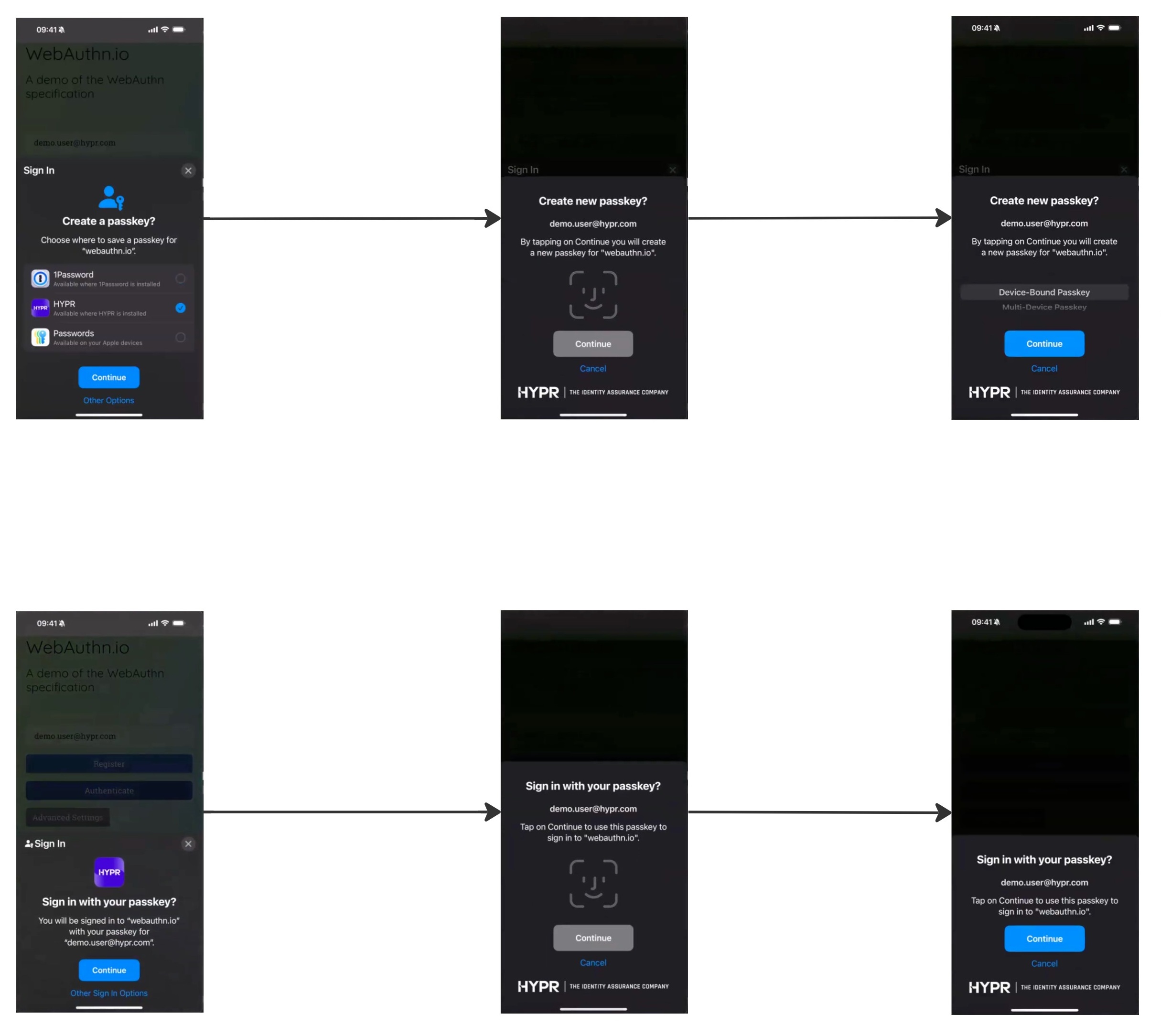 Mobile credential provider user experience